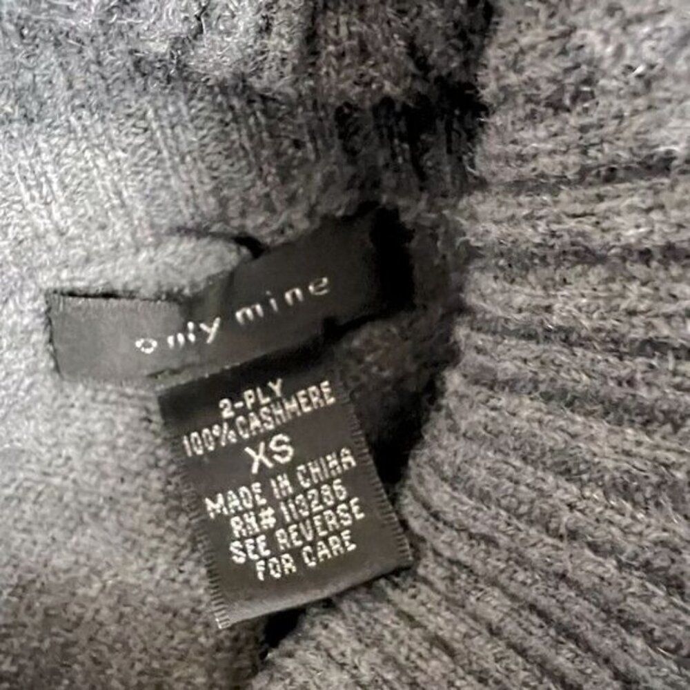ONLY MINE WOMENS CASHMERE TUNIC/SWEATER SIZE XS GRAY - Picture 5 of 10